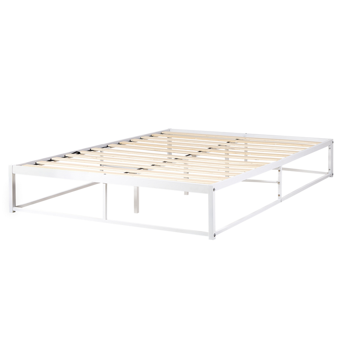 Beliani - VIRY - Tweepersoonsbed - Wit - 160 x 200 cm - Metaal