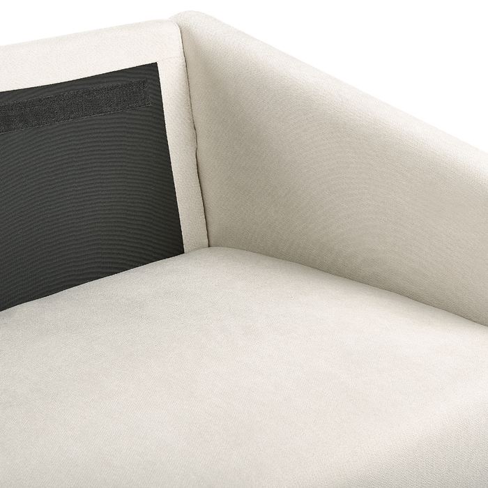 Beliani - MAURA - Tweezitsbank - Lichtbeige - Polyester