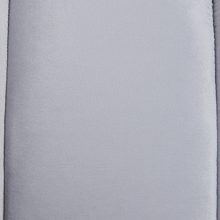 Beliani - ALLIER - Chaise longue - Lichtgrijs - Rechterzijde - Fluweel