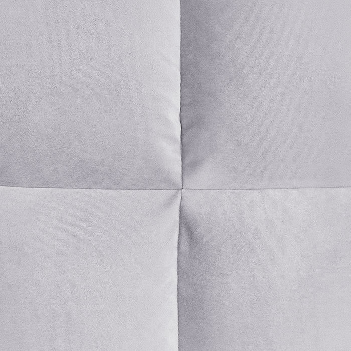 Beliani-LORMONT-Chaise longue-Lichtgrijs-Rechterzijde-Fluweel