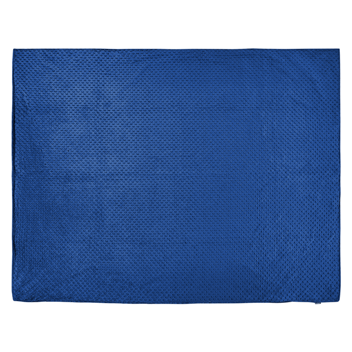 Beliani-CALLISTO-Verzwaringsdeken hoes-Blauw-150 x 200 cm-Polyester