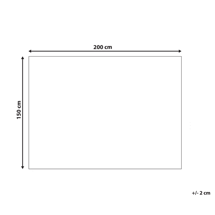 Beliani-CALLISTO-Verzwaringsdeken hoes-Blauw-150 x 200 cm-Polyester