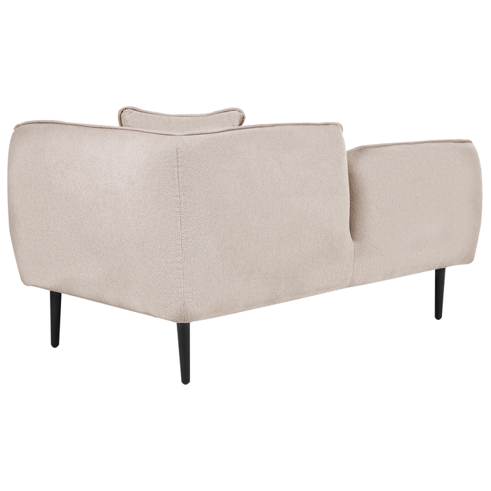 Beliani - CHEVANNES - Chaise longue - Lichtbeige - Bouclé