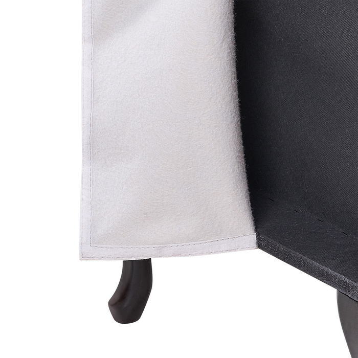 Beliani-PESSAC-Chaise longue-Donkergrijs-Rechterzijde-Fluweel