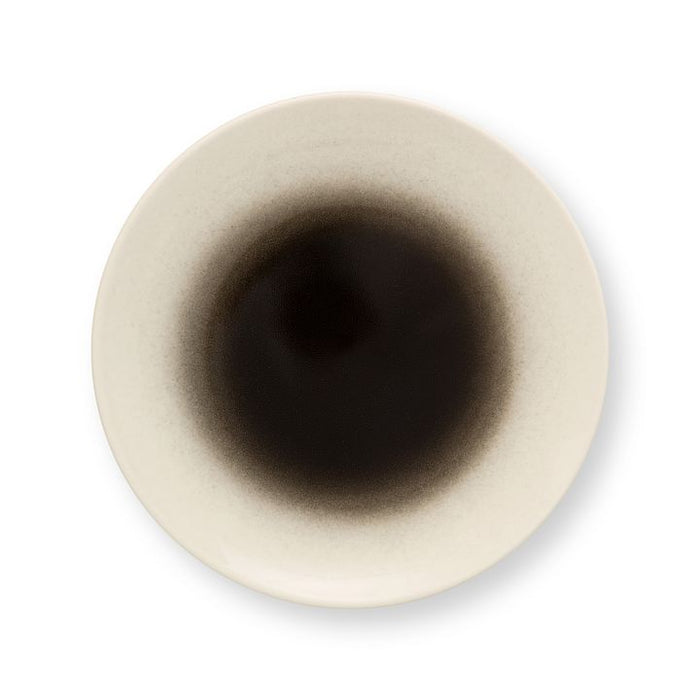 vtwonen Ontbijtborden - Set van 4 Borden- Zwart Gradient - 23 cm