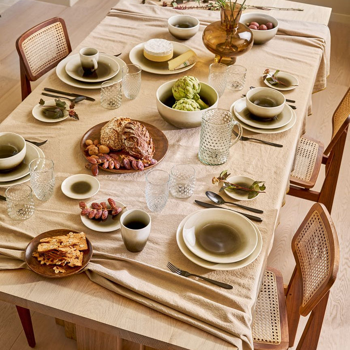 vtwonen Ontbijtborden - Set van 4 Borden- Zwart Gradient - 23 cm