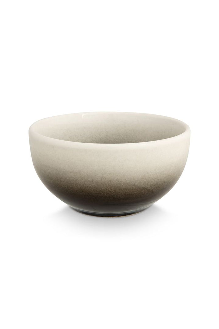 vtwonen Kommen - Set van 4 Schaaltjes - Zwart Gradient - 15 cm