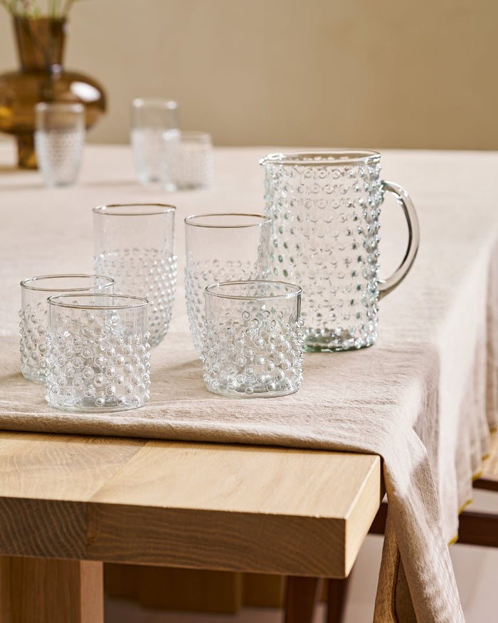 vtwonen Longdrinkglazen Dots - Glazen - Set van 4 Drinkglazen - 400 ml