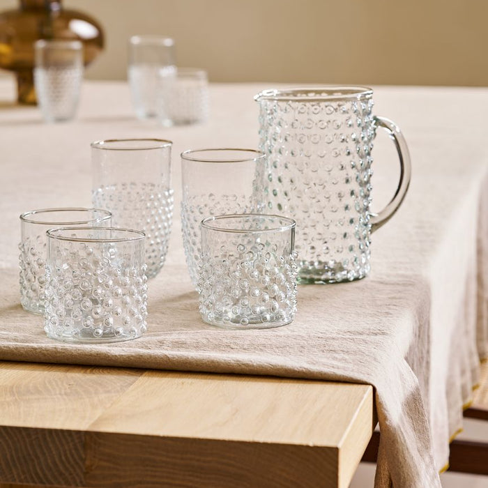 vtwonen Waterglazen Dots - Glazen - Set van 4 Drinkglazen - 300 ml