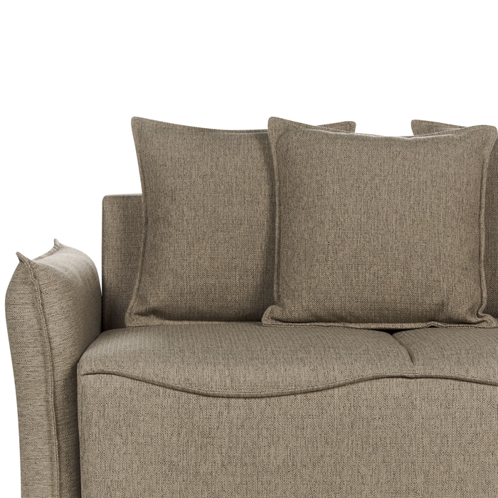 Beliani - KRAMA - Slaapbank - Bruin - Polyester