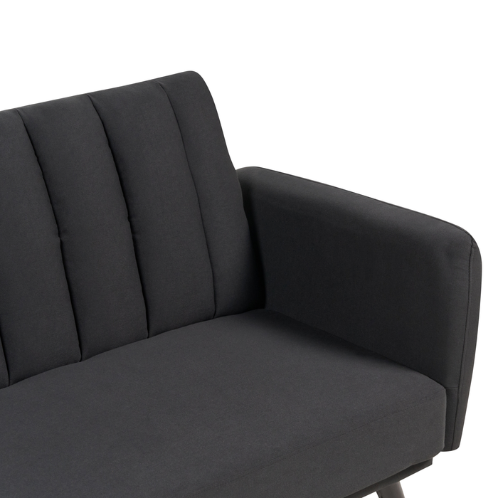 Beliani - VIMMERBY - Slaapbank - Zwart - Polyester