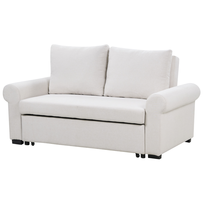 Beliani - SILDA - Slaapbank - Lichtbeige - Polyester