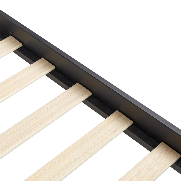 Beliani - MAURESSAC - Tweepersoonsbed - Zwart - 140 x 200 cm - Metaal