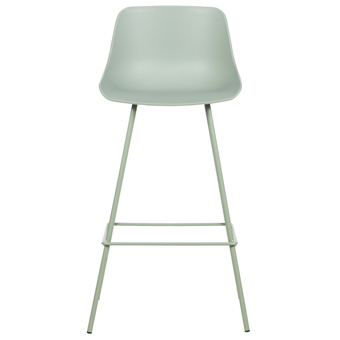 Beliani-EMMET-Barkruk set van 2-Lichtgroen-Synthetisch materiaal