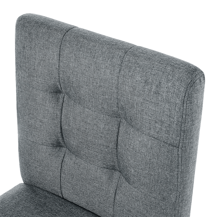 Beliani - MADISON - Barkruk - Grijs - Polyester