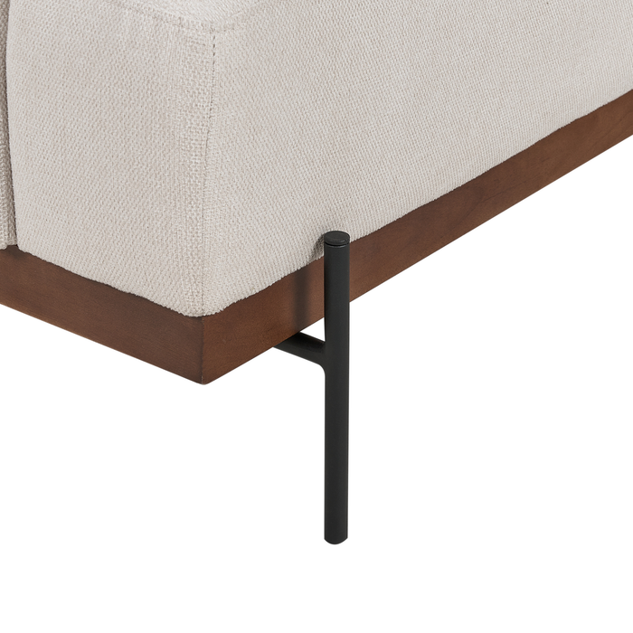 Beliani - MARIFERD - Hoekbank - Lichtbeige - Rechtszijdig - Polyester