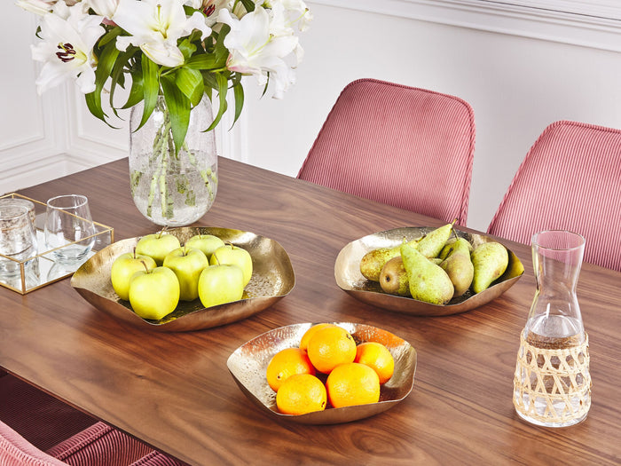 Beliani - UJUNG - Decoratief dienblad set van 3 - Goud - IJzer