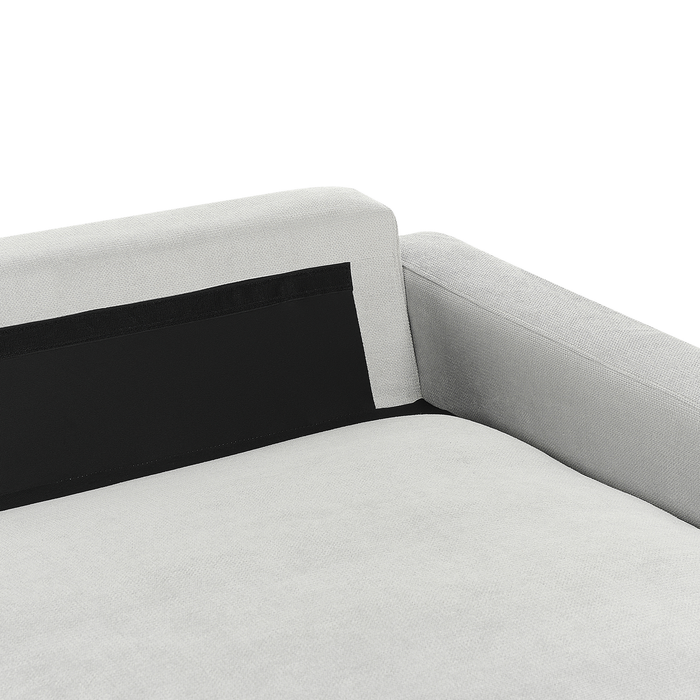 Beliani - MALOY - Hoekbank - Lichtgrijs - Linkszijdig - Polyester
