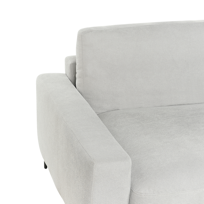 Beliani - MALOY - Hoekbank - Lichtgrijs - Rechtszijdig - Polyester