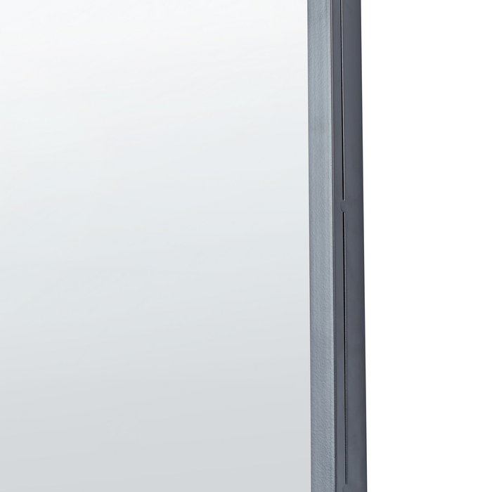 Beliani - TROUY - Wandspiegel - Zwart- 32 x 102 cm - Metaal