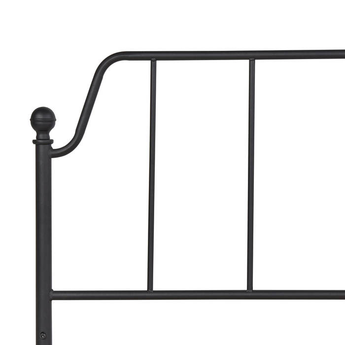 Beliani - MAURESSAC - Tweepersoonsbed - Zwart - 180 x 200 cm - Metaal