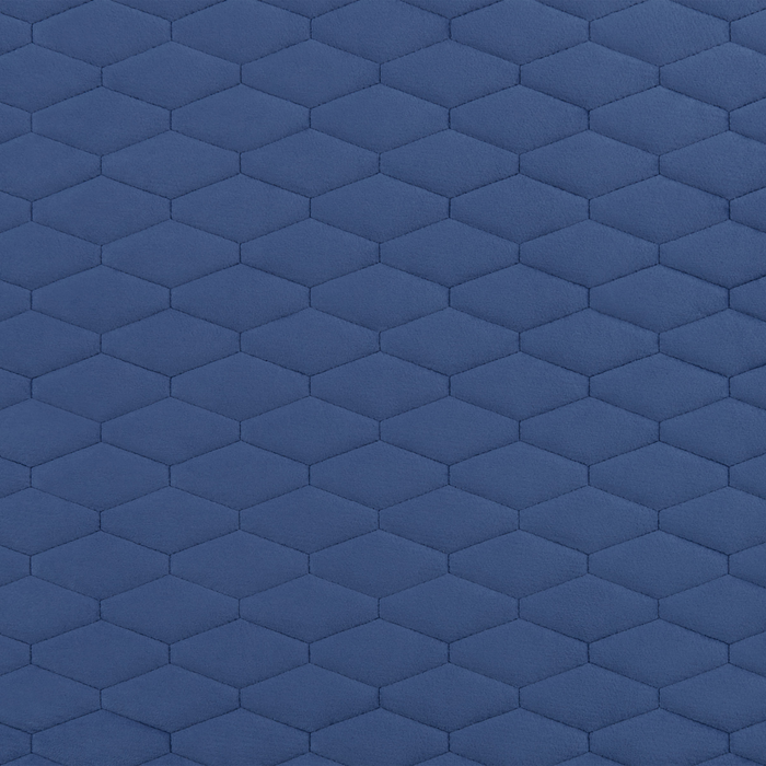 Beliani - BAYONNE - Tweepersoonsbed - Blauw - 180 x 200 cm - Fluweel