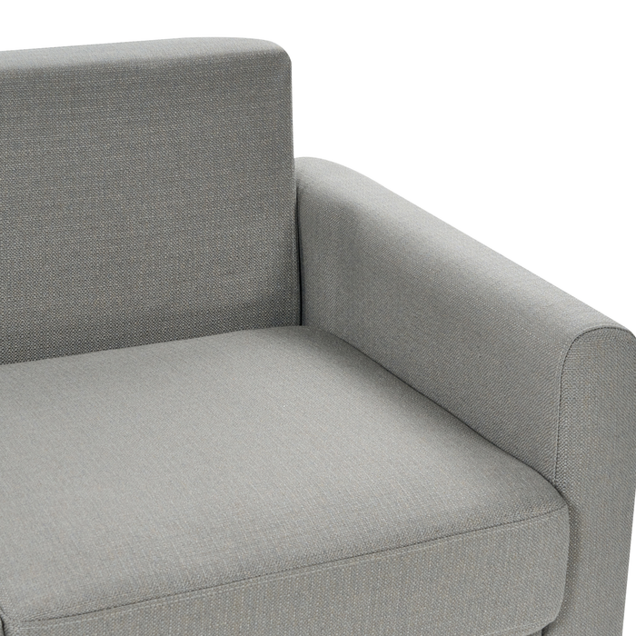 Beliani - SIRO - Slaapbank - Grijs - Rechtszijdig- Polyester