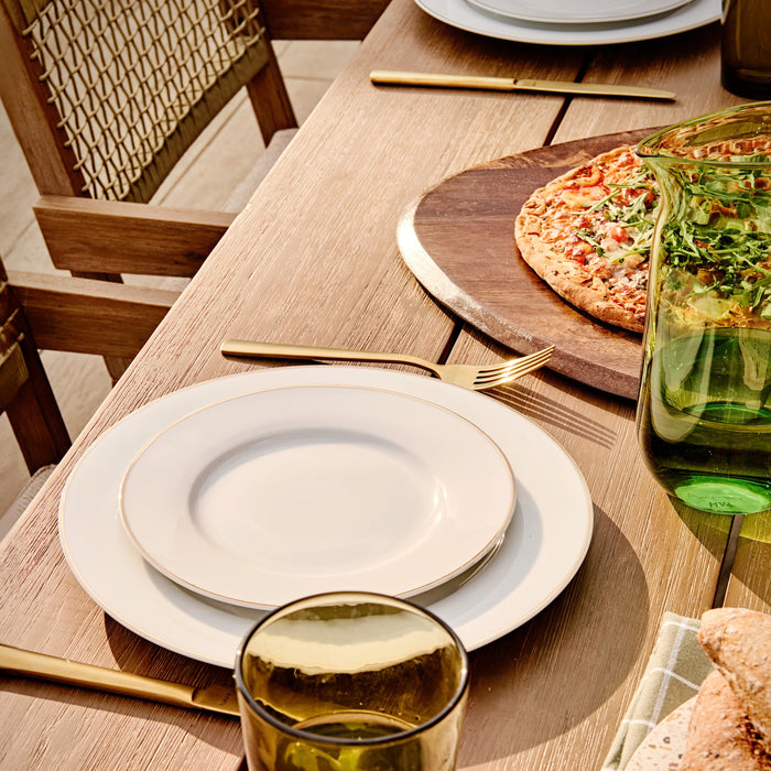 Food for Fun Wit Serviesset 18-delig - Gouden rand