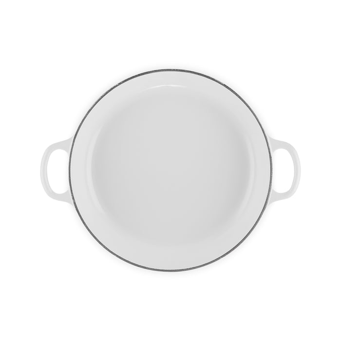 Le Creuset Campagnard Braad/Stoofpan Ø 26 cm - Bloesem - Wit