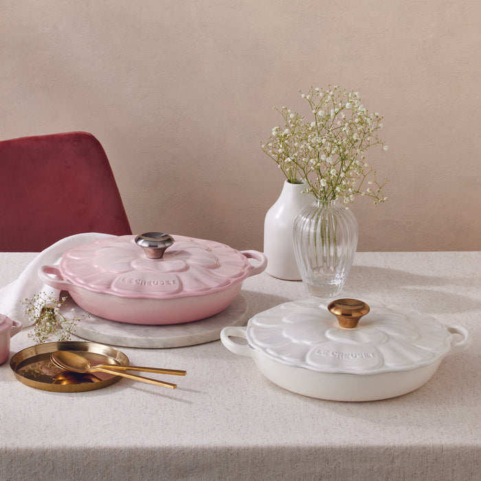 Le Creuset Campagnard Braad/Stoofpan Ø 26 cm - Bloesem - Shell Pink