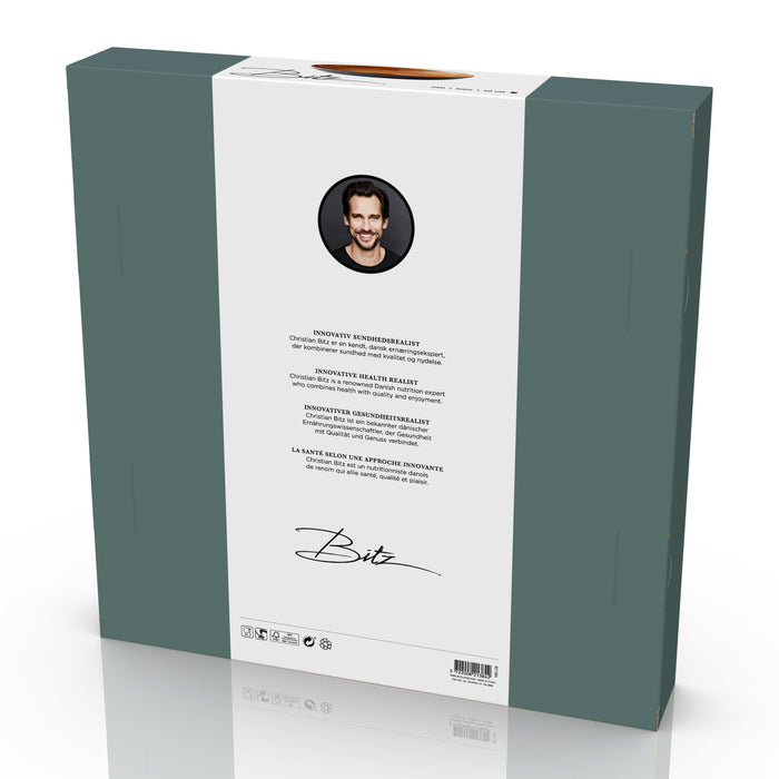 Bitz Gastro Serveerschaal Ø 40 cm - Zwart/Amber