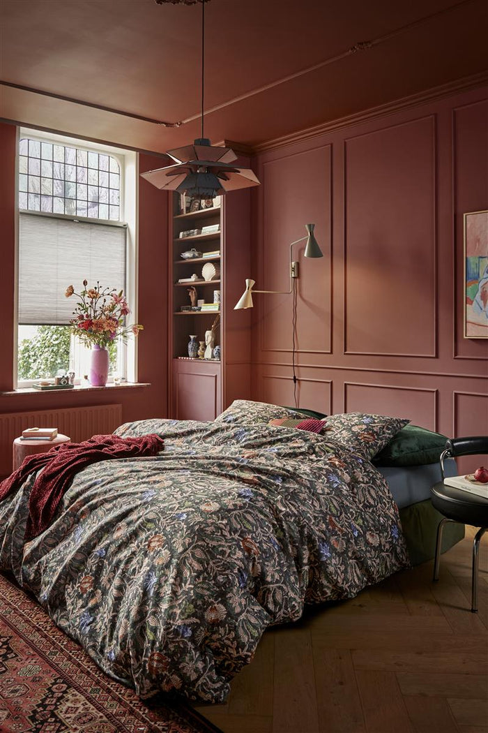 At Home Dekbedovertrek Katoen Batik - dark blue