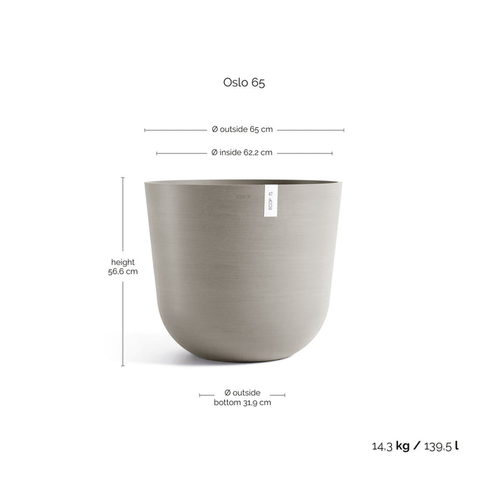 Ecopots Oslo 65 Taupe
