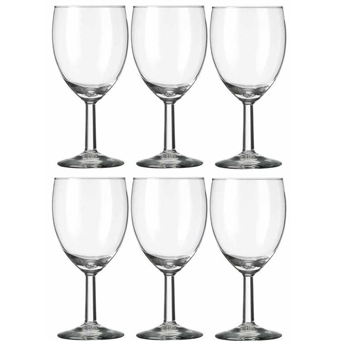 Wijnglazen - 6x stuks - witte|rode wijn - 200 ml - Gilde - 20 cl