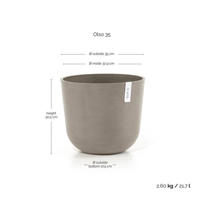 Ecopots Oslo 35 Taupe