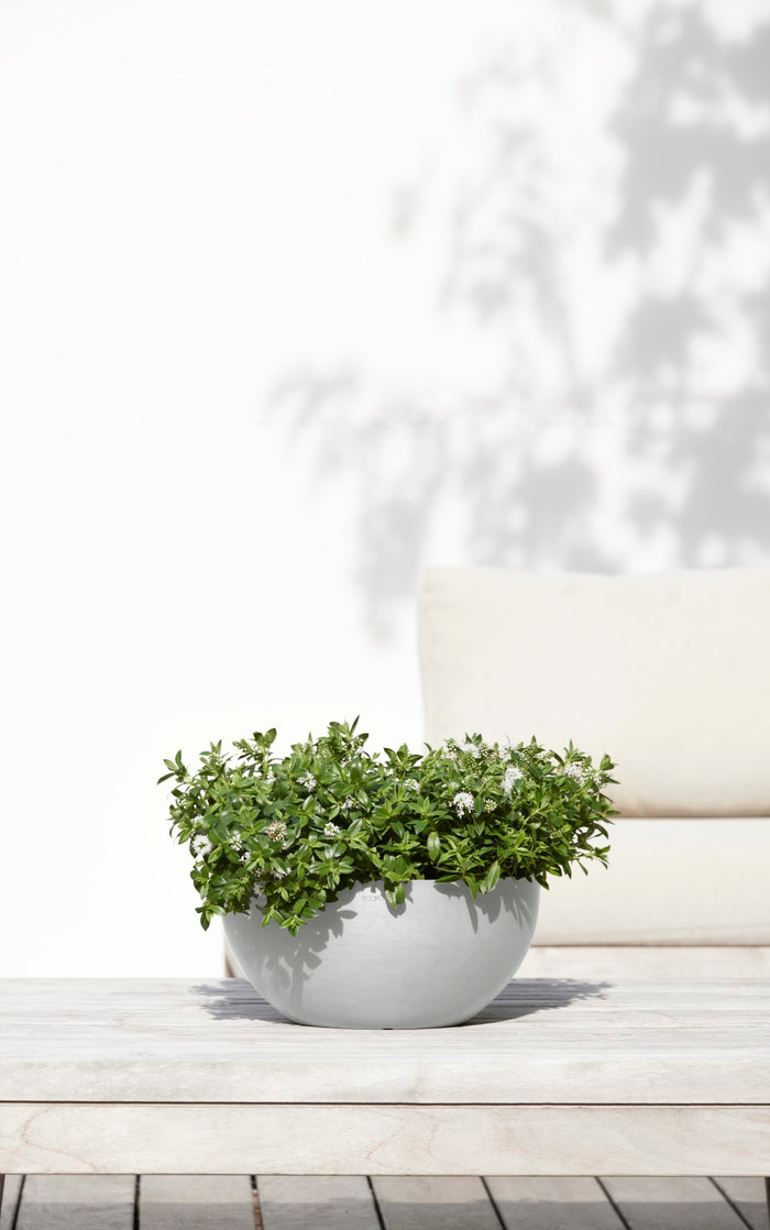 Ecopots Brussels 30 White Grey