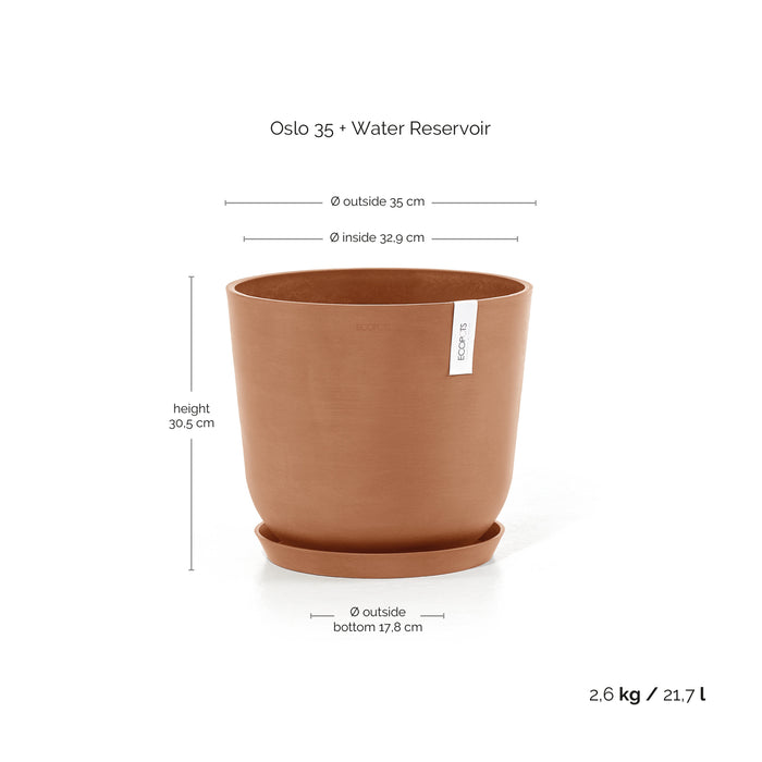 Ecopots Oslo 35 + Water Reservoir Terra
