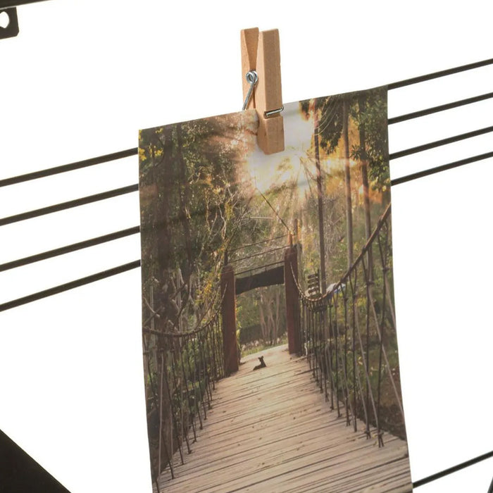 Atmosphera Fotohouder Elora - modern - zwart - metaal - 35 x 55 cm