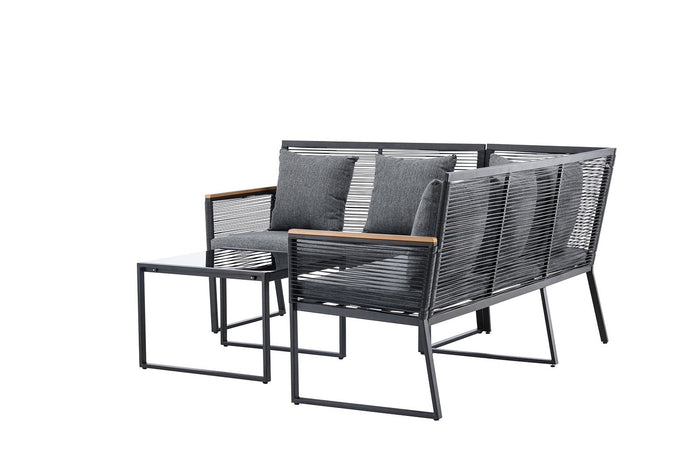 Rebellenclub Ocean Hoekloungeset - Zwart