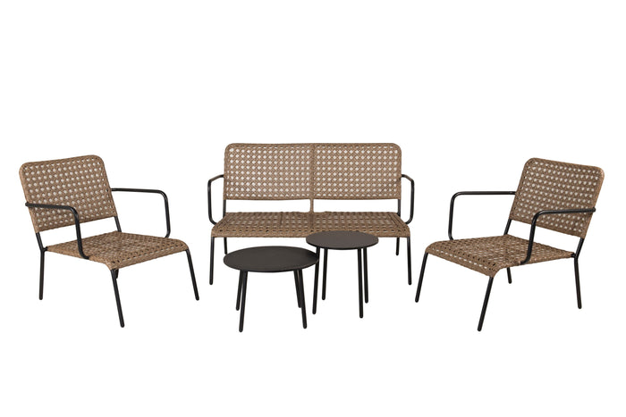 Rebellenclub Clove Loungeset - Naturel Rattan