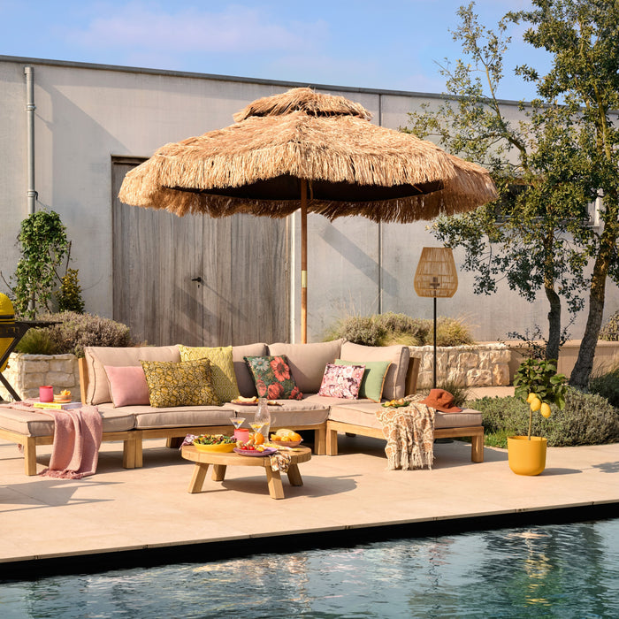 Nerida vloerlamp buiten IP44 naturel