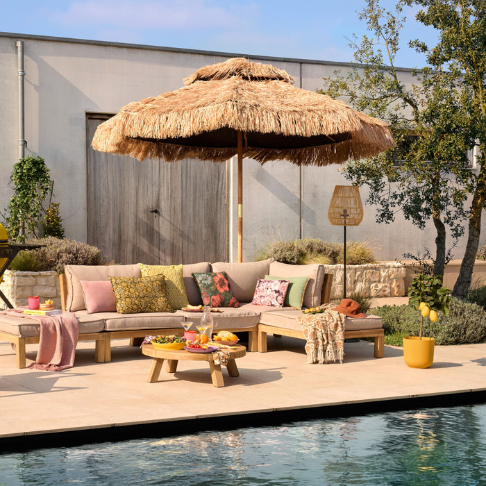 Bloomingville Hanny Plaid - Geel Recycled Katoen