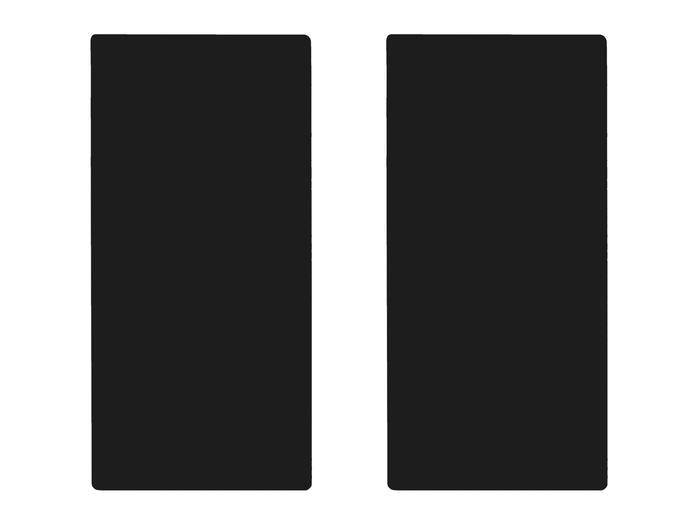 NOOBLU Tafelloper DUBL - Senso black - 95 cm, 1 tafelloper