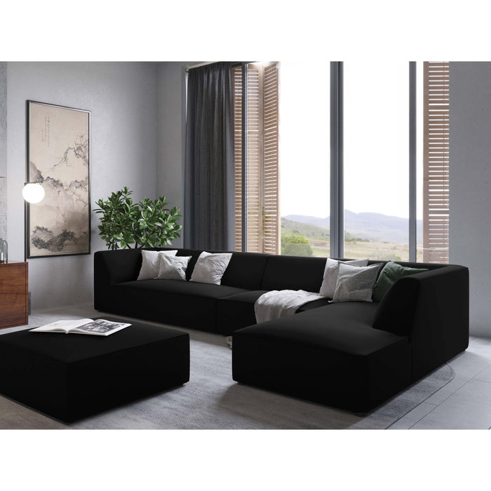 Windsor & Co Sao Hocker - Velvet - Zwart