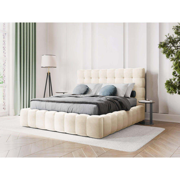 Cosmopolitan Design Bali Bedframe met Opbergruimte - 140 x 200 cm - Crème