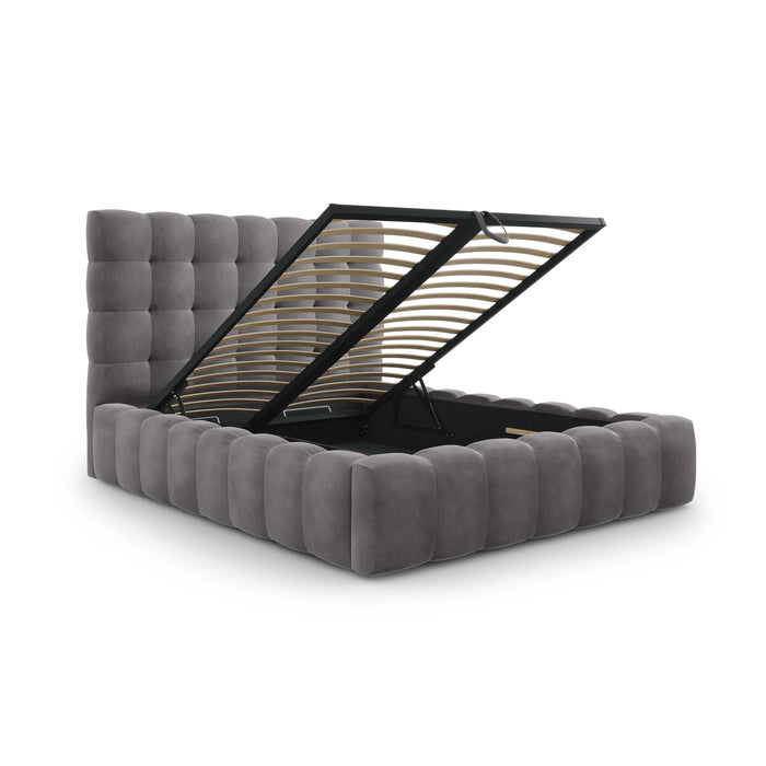 Cosmopolitan Design Bali Bedframe met Opbergruimte - 140 x 200 cm - Grijs