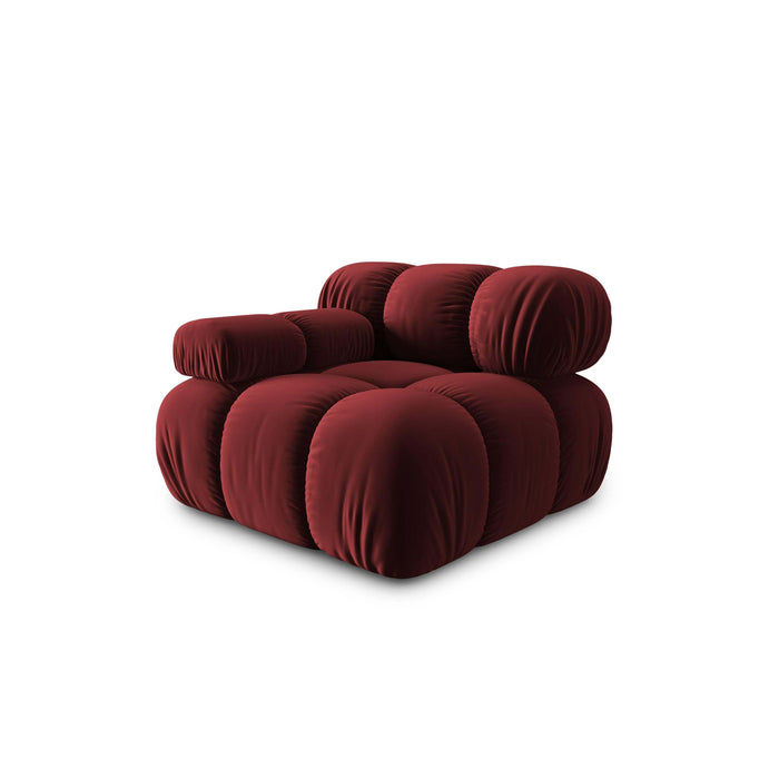 Milo Casa Tropea Modulair Bank Element - Hoek Links - Bordeauxrood