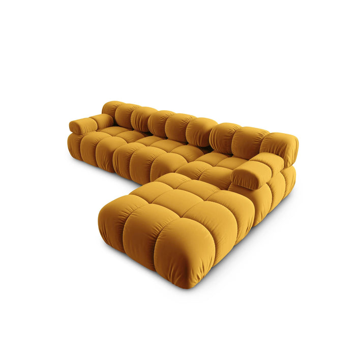 Milo Casa Tropea Modulaire Modulaire 3-zitsbank met Hocker - Okergeel