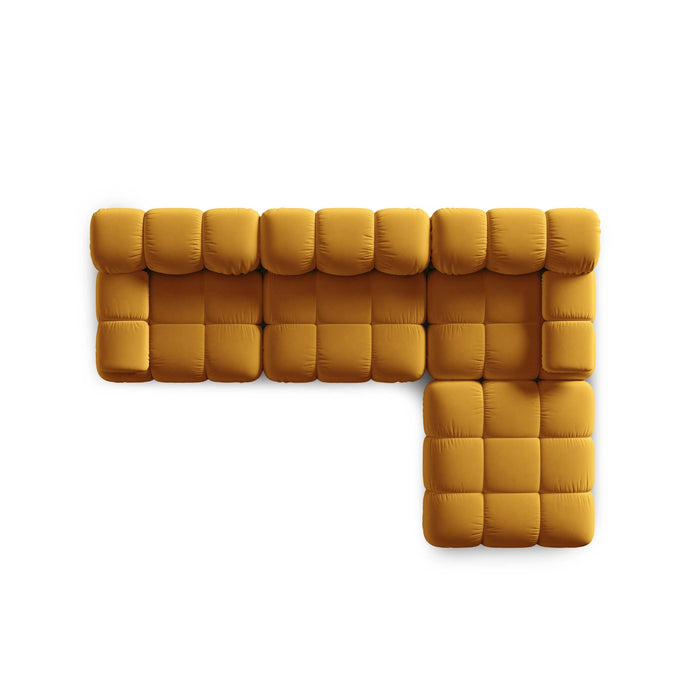 Milo Casa Tropea Modulaire Modulaire 3-zitsbank met Hocker - Okergeel