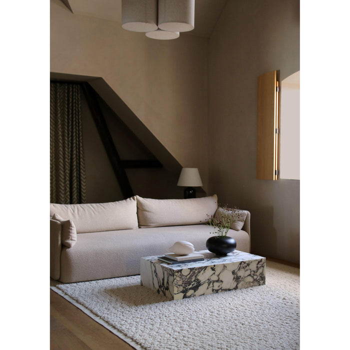 Audo Copenhagen Plinth Low salontafel 60x100 Kunis Breccia marmer